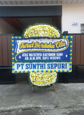 Papan Bunga Duka di Kalicari